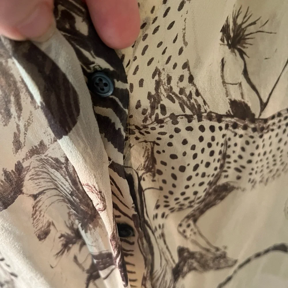 Madewell Silk Safari blouse - Picture 7 of 8